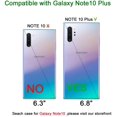 thumbnail image 2 of Pour Galaxy Note 10 Plus Cas, WORLDMOM Gradient Coloré Design Bling Fluide Flottant Scintillant Paillettes Colorées, 2 of 5