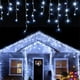 thumbnail image 2 of Luces navideñas cascada decoración exterior 5M caída 0,4-0,6 m luces Led cortina cadena luces fiesta Ggarden aleros decoración, 2 of 3