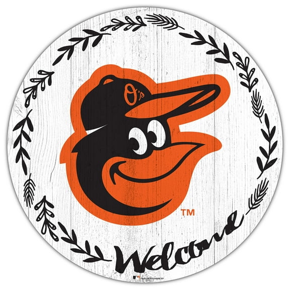 Fan Creations Welcome Circle Baltimore Orioles 100% Fiberboard Sign