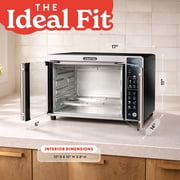 Gourmia Digital Air Fryer Toaster Oven with Single-Pull French Doors, New