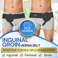 thumbnail image 5 of EverRelief Inguinal Hernia Belts for Men, Left or Right Side Adjustable Groin Strain Truss (Small/Medium), 5 of 10