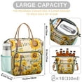 thumbnail image 5 of Country Chic Sunflower Insulated Bag - Leakproof Thermal Tote for Parents Packing Meals, 5 of 6