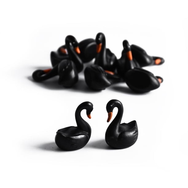 de Escultura de Cisne de Artesanía de Accesorios de Jardín de Hadas en Miniatura Piezas Yotijar Miniatura de jardín de hadas