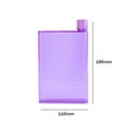 thumbnail image 3 of A6 Paper Cup Botlte Flat Water Bottle Portable Drinks Notebook Bottle (Purple), 3 of 6