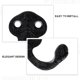 thumbnail image 3 of FENGGUIQU 4Ud De Pared Negros Antiguos Para Colgar Llaves Abrigo Y Sombrero, 3 of 7