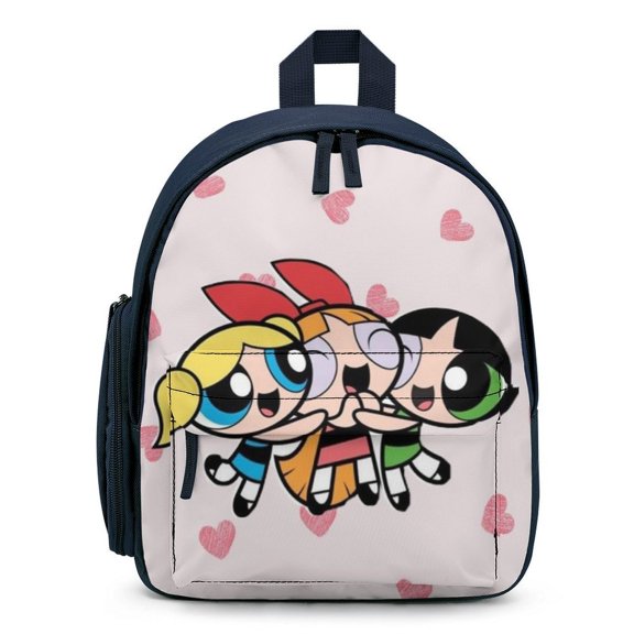 The Powerpuff Gi-rls Backpack Cute Print Daypack Lightweight Casual Backpack Travel Hiking Backpacks