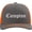 Charcoal/Orange, variant on Compton Old English Embroidered Trucker Hat | Classic Deluxe Snapback Mesh Snapback Cap (Biscuit/Blue)