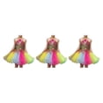 thumbnail image 4 of Qarigey Lentejuelas Ballet Dance Dress Niños Niñas Mesh Tulle Tutu Disfraces Dancewear Shiny Garments Wristband School 140cm Type1 NO1, 4 of 6