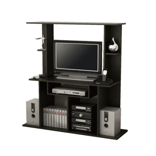 Mesa para TV hasta 32” con Entrepaños Organizadores Color Chocolate | Excelsior