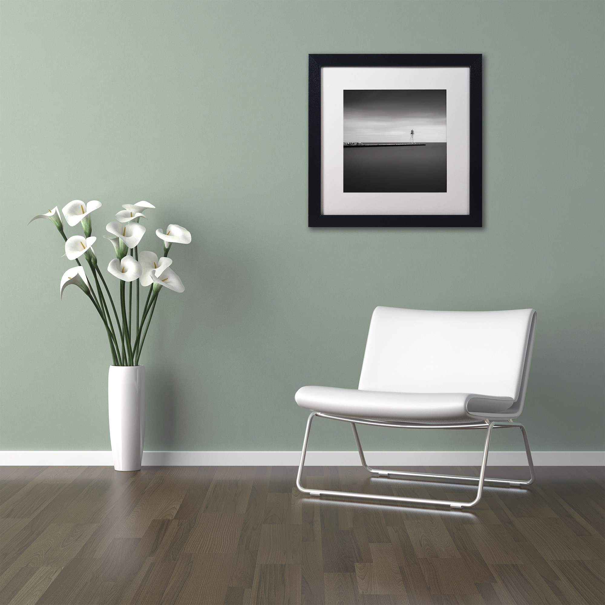 Dave MacVicar 'Erieau 1' Matted Framed Art