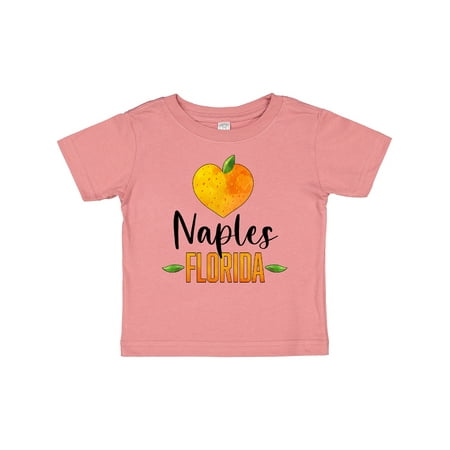 

Inktastic Naples Florida Orange in Heart Gift Baby Boy or Baby Girl T-Shirt