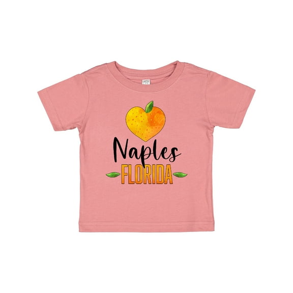 Inktastic Naples Florida Orange in Heart Boys or Girls Baby T-Shirt