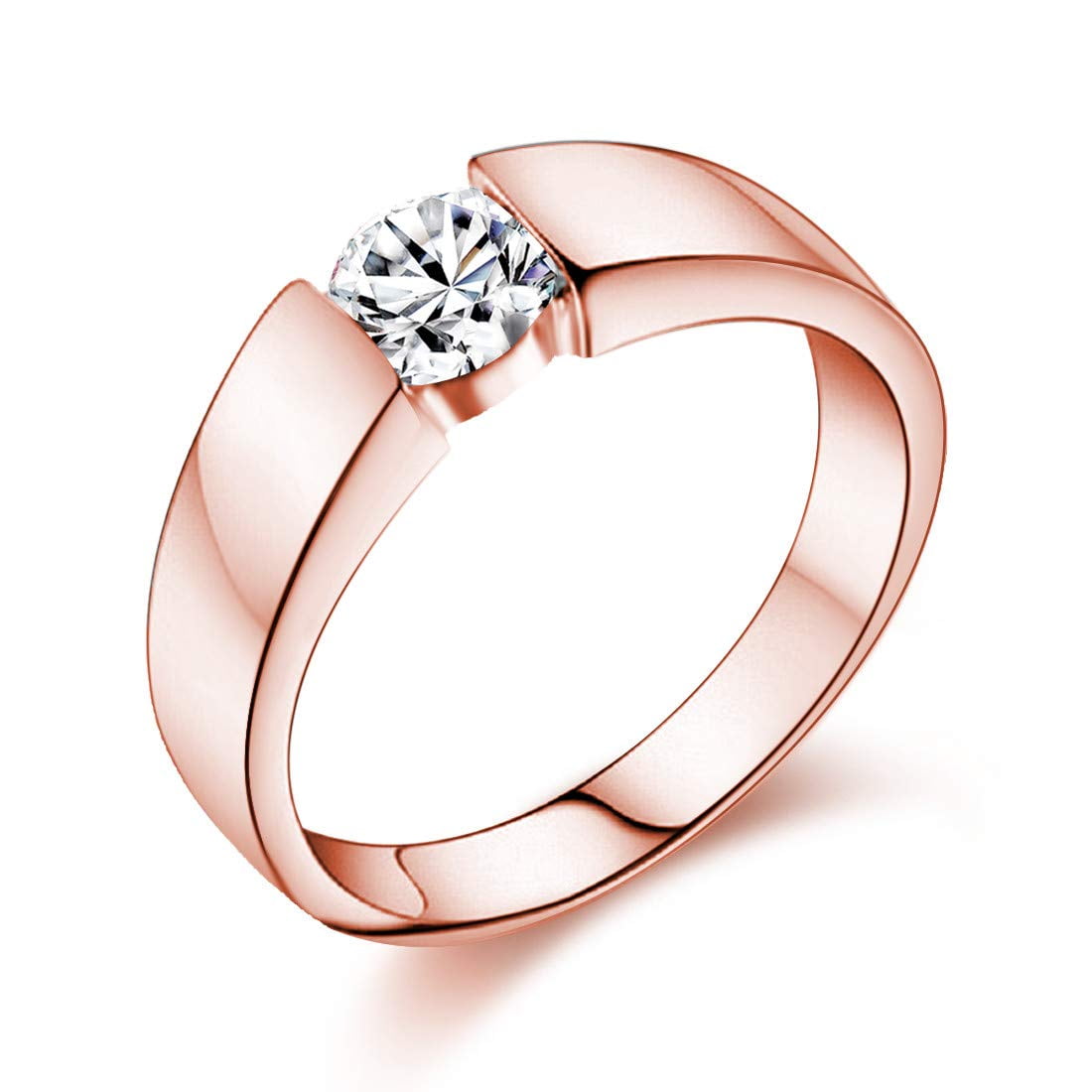 Details about   Women's Anniversary Solitaire Rings 9mm Round Cut Diamond 925 Sterling Silver 