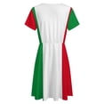 thumbnail image 5 of Flag of Italy Women's Dress Short Sleeve Summer Sundress Summer Women Clothes, 5 of 7