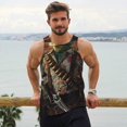 thumbnail image 6 of Rateoe Cowboy Iguana Floral Shirt Pattern Sleeveless Gym Shirt Muscle Tee Breathable Workout Shirt Slim-Fit Tank Quick Dry Fit Muscle Tank Top Bodybuilding Sleeveless T Shirt-3X-Large, 6 of 7
