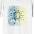 thumbnail image 2 of Celestial Tropics Blue And Yellow Sun Men's White T-Shirt - 4XLB, 2 of 4