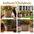thumbnail image 6 of Sunnydaze Anjelica 20" x 20" x 16" Round Beige Polyresin Outdoor Planter Pot, 6 of 13