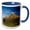 Blue/White, variant on 3drose, Newfoundland and Labrador, Norse Village -cn05 Cmi0097 - Cindy Miller Hopkins, 11oz Two-tone Black Mug