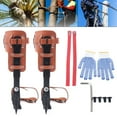 thumbnail image 2 of Miumaeov Tree/Pole Climbing Spikes Spurs Set Adjustable Steel Climber Gaffs w/ Ankle Strap & Gloves 100kg Capacity, 2 of 18