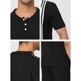 thumbnail image 5 of Lars Amadeus Men's Color Block Paneled Short Sleeves Golf Polo Shirts, 5 of 5