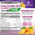 thumbnail image 3 of Calcium Supplement Gummies - Sugar Free Calcium Gummy with Vitamin D3 for Best Absorption - Supports Immune Health, Bones & Teeth - Nature's Calcium Chews for Women & Men, Orange Flavor - 120 Gummies, 3 of 10