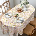 thumbnail image 2 of Country Oval Tablecloth 54x72in for Oval Table Waterproof Floral Table Cloths for Dining Room Indoor Outdoor Table Cloth, 2 of 6
