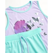 dELiA*s Girls' Pajama Set - 4 Piece Sleepwear Top and Pajama Pants (Size: 5-16)