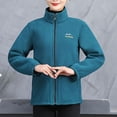 thumbnail image 3 of Njoeus Women's Plus Size Zip-Front Soft Fleeces Jacket Long Oversized Women's Classic Outdoor Recreation Coat With Pockets XL-5XL, 3 of 3