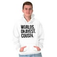 thumbnail image 5 of Worlds Okayest Cousin Family Relative Hoodie Sweatshirt Women Men Brisco Brands X, 5 of 5