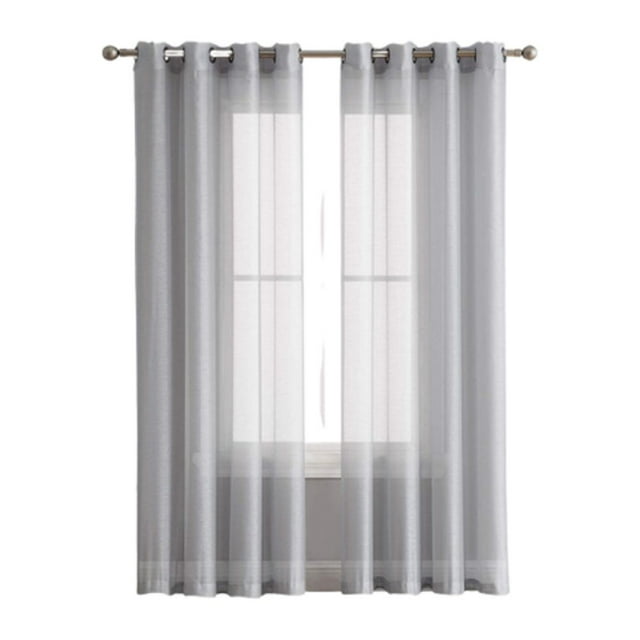 Set de cortinas Tráslucidas B.KIND & BEYOND 2 paneles gris