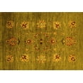 thumbnail image 1 of Ahgly Company Machine Washable Indoor Rectangle Oriental Yellow Industrial Area Rugs, 3' x 5', 1 of 4