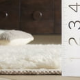 thumbnail image 4 of SAFAVIEH Casablanca Delmar Solid Shag Area Rug, Ivory, 8' x 10', 4 of 11