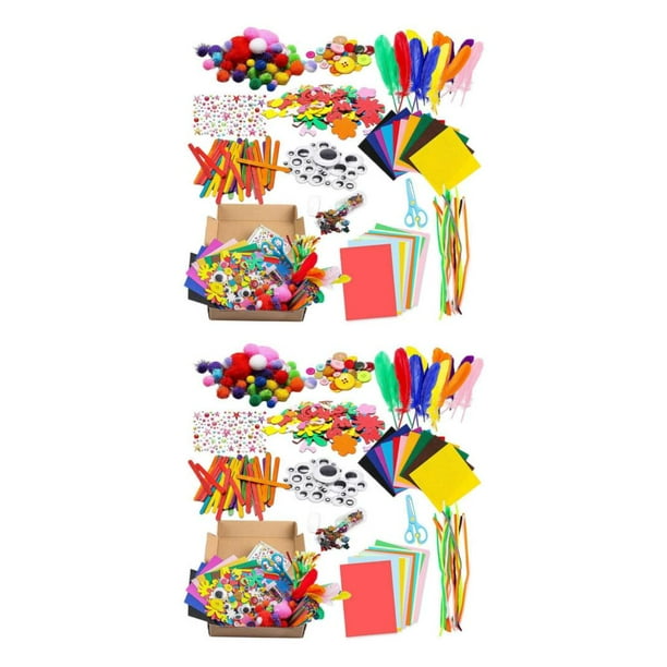 Cateissary Suministros de manualidades para niños, kit de suministro de arte para manualidades para niños, niños y niñas Tipo 1 2piezas