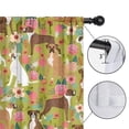 thumbnail image 4 of Blackout Kids Curtains,Cute Boxer Dog and Flowers Florals Childrens Insulated Curtains Set Of 2,Bedroom Essentials,Toddler Room Decor 42"x84"(106x213cm), 4 of 4