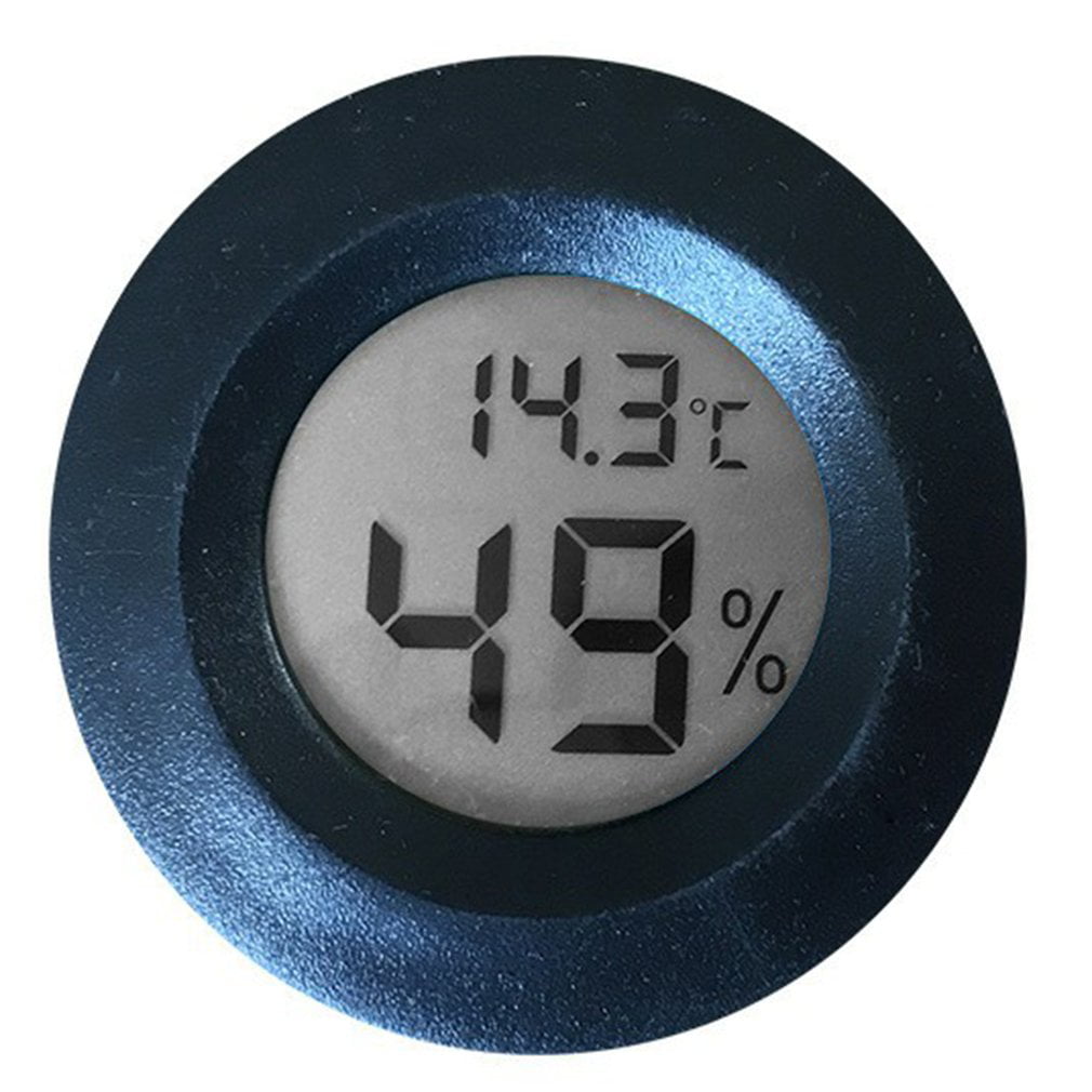 DC1.5V Mini Indoor LCD Humidity,Hygrometer Thermometer Round Temperature Meter## 