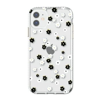 onn. Black & White Ditsy Floral Phone Case for iPhone 11 / iPhone XR