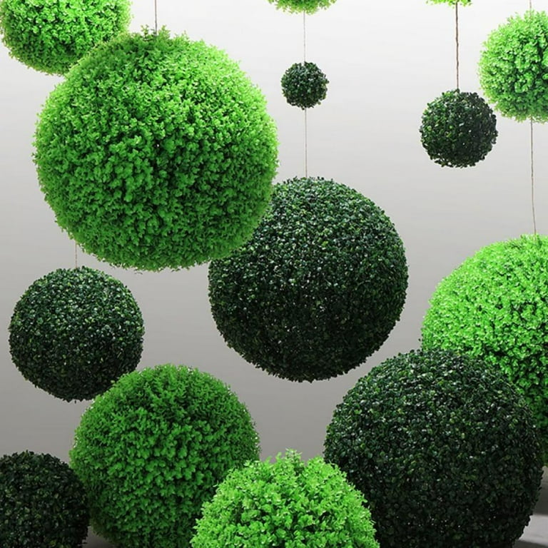 Maritown Topiary Ball Artificial Boxwood Balls 5-7-9-11-14-19-22 Inch  Plastic Round Green Moss Balls Decorative Faux Greenery Fake Plants for  Home