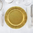 thumbnail image 3 of 60 Disposable Gold Round Charger Plates 13" Dinner Table Serving Tray Heavy Duty Reusable Paper Cardboard Platters for Table Setting Placemats Cupcake Dessert Weddings Food Safe, 3 of 5