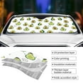 thumbnail image 5 of Bingfone Avocado Friends Car Windshield Sun Shade Protector Keep Your Vehicle Cool Sun Shield Visor Cover Foldable for Car Truck SUV-Small, 5 of 8
