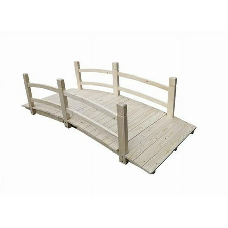 Coral Coast Harrison 6 ft. Wood Garden Bridge