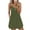 Green, variant on Sngxgn Women's Dress Ribbed Sleeveless Halter Neck Tank Tops Mini Dresses(Green,L)