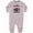 AC-Heather Grey, variant on Off Roading Girls Mudding Cute Baby Fleece Romper