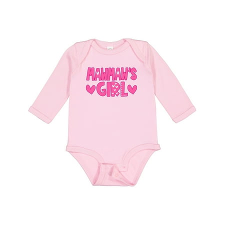 

Inktastic Mawmaw s Girl Gender Reveal Gift Baby Girl Long Sleeve Bodysuit