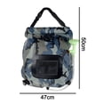 thumbnail image 2 of Ficarrico Bolsa de ducha solar al aire libre Camo 20L Camping baño bolsa de agua plegable PVC bolsa de baño portátil bolsa de almacenamiento de agua, 2 of 5
