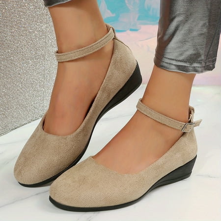 

Comfort Knitted Mary Jane Flat Shoes - Women s Breathable and Comfy Slip On Flats