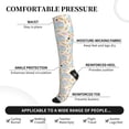 thumbnail image 3 of Lsque Icecream Truck Pattern Sport Compression Socks for Men & Women 15-20 mmHg Knee High Nurse Pregnant Running Medical and Travel Athletic, 3 of 6