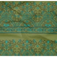 thumbnail image 4 of oneOone Organic Cotton Poplin Twill Fabric Leaves & Floral Block Printed Fabric 1 Yard 42 Inch Wide, 4 of 4