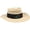 Natural, variant on Signature Straw Black Headwear Men Fits All