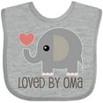 thumbnail image 3 of Inktastic Grandchild Loved by Oma Boys or Girls Baby Bib, 3 of 4