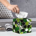 thumbnail image 6 of Lsque Soccer1 Printed Tissue Box Cover Holder, Facial Paper Organizer Dispenser,Square with Bottom Belt, PVC Leather Decorative Organizer, 6 of 8